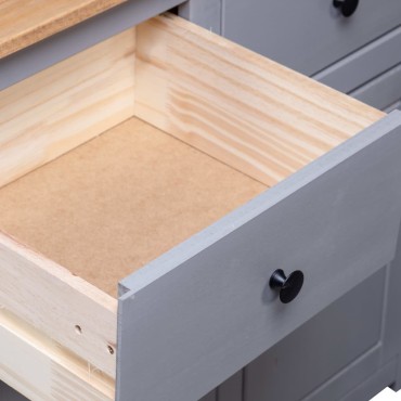 vidaXL Μπουφές 93x40x80cm από Μασίφ Ξύλο Πεύκου Σειρά Panama 1 τεμ.