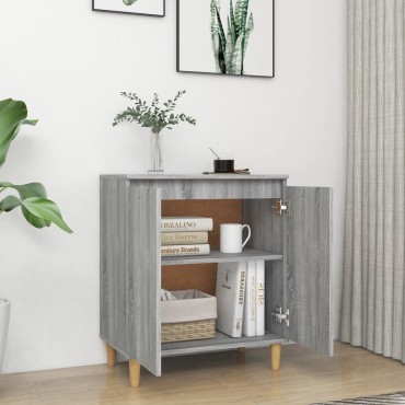 vidaXL Ντουλάπι Γκρι Sonoma 60x35x70cm από Επεξεργασμένο Ξύλο 1 τεμ.