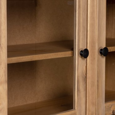 vidaXL Μπουφές 93x40,5x180cm από Μασίφ Ξύλο Πεύκου Σειρά Panama 1 τεμ.