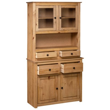 vidaXL Μπουφές 93x40,5x180cm από Μασίφ Ξύλο Πεύκου Σειρά Panama 1 τεμ.