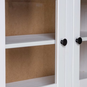 vidaXL Μπουφές Λευκός 93x40,5x180cm από Ξύλο Πεύκου Σειρά Panama 1 τεμ.