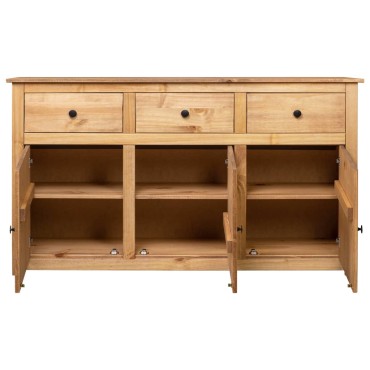 vidaXL Μπουφές 135x40x80cm από Μασίφ Ξύλο Πεύκου Σειρά Panama 1 τεμ.