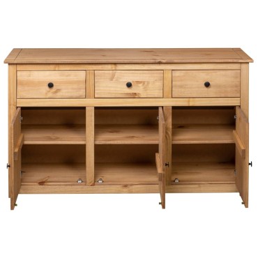 vidaXL Μπουφές 135x40x80cm από Μασίφ Ξύλο Πεύκου Σειρά Panama 1 τεμ.
