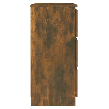 vidaXL Συρταριέρα Καπνιστή Δρυς 60x35x76cm Επεξεργασμένο Ξύλο 1 τεμ.