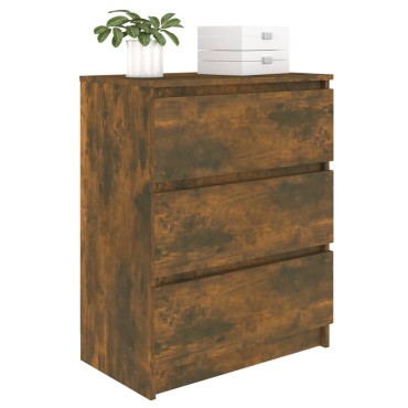 vidaXL Συρταριέρα Καπνιστή Δρυς 60x35x76cm Επεξεργασμένο Ξύλο 1 τεμ.