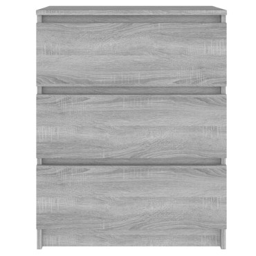 vidaXL Συρταριέρα Γκρι Sonoma 60x35x76cm από Επεξεργασμένο Ξύλο 1 τεμ.