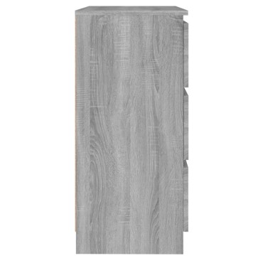 vidaXL Συρταριέρα Γκρι Sonoma 60x35x76cm από Επεξεργασμένο Ξύλο 1 τεμ.