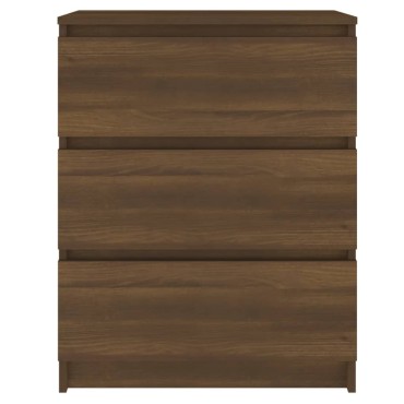 vidaXL Συρταριέρα Καφέ Δρυς 60x35x76cm Επεξεργασμένο Ξύλο 1 τεμ.