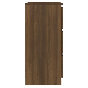 vidaXL Συρταριέρα Καφέ Δρυς 60x35x76cm Επεξεργασμένο Ξύλο 1 τεμ.