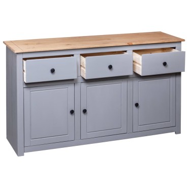 vidaXL Μπουφές 135x40x80cm από Μασίφ Ξύλο Πεύκου Σειρά Panama 1 τεμ.