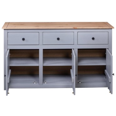 vidaXL Μπουφές 135x40x80cm από Μασίφ Ξύλο Πεύκου Σειρά Panama 1 τεμ.