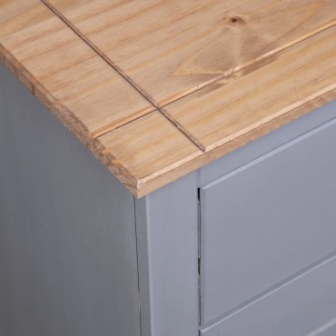 vidaXL Μπουφές 135x40x80cm από Μασίφ Ξύλο Πεύκου Σειρά Panama 1 τεμ.