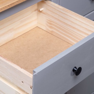 vidaXL Μπουφές 135x40x80cm από Μασίφ Ξύλο Πεύκου Σειρά Panama 1 τεμ.