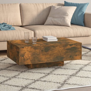 vidaXL Τραπεζάκι Σαλονιού Καπνιστή Δρυς 85x55x31cm Επεξεργασμένο Ξύλο 1 τεμ.