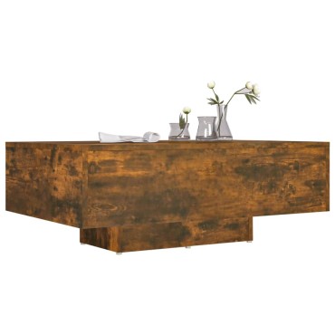 vidaXL Τραπεζάκι Σαλονιού Καπνιστή Δρυς 85x55x31cm Επεξεργασμένο Ξύλο 1 τεμ.