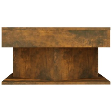 vidaXL Τραπεζάκι Σαλονιού Καπνιστή Δρυς 57x57x30cm Επεξεργασμένο Ξύλο 1 τεμ.