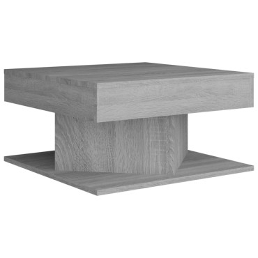vidaXL Τραπεζάκι Σαλονιού Γκρι Sonoma 57x57x30cm Επεξεργασμένο Ξύλο 1 τεμ.