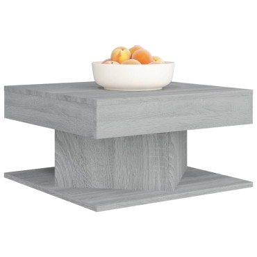vidaXL Τραπεζάκι Σαλονιού Γκρι Sonoma 57x57x30cm Επεξεργασμένο Ξύλο 1 τεμ.