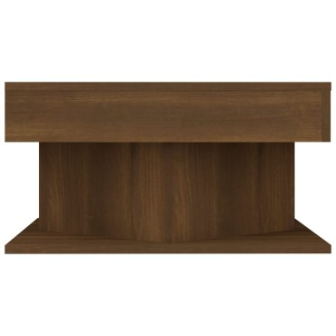 vidaXL Τραπεζάκι Σαλονιού Καφέ Δρυς 57x57x30cm Επεξεργασμένο Ξύλο 1 τεμ.