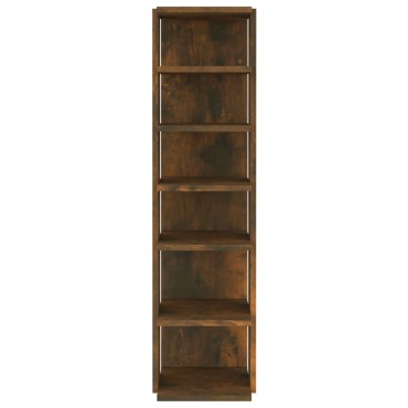 vidaXL Παπουτσοθήκη Καπνιστή Δρυς 27,5x27x102cm Επεξεργασμένο Ξύλο