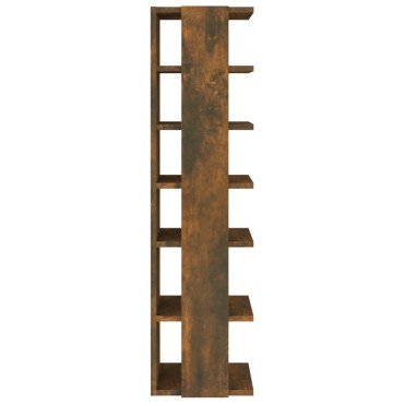 vidaXL Παπουτσοθήκη Καπνιστή Δρυς 27,5x27x102cm Επεξεργασμένο Ξύλο