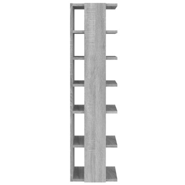 vidaXL Παπουτσοθήκη Γκρι Sonoma 27,5x27x102cm από Επεξεργασμένο Ξύλο