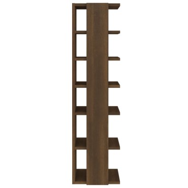 vidaXL Παπουτσοθήκες 2 τεμ. Καφέ Δρυς 27,5x27x102cm Επεξ. Ξύλο