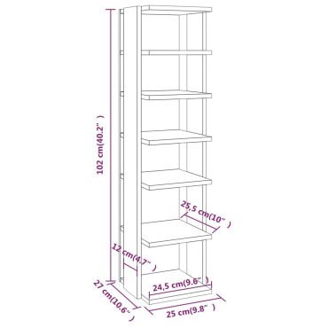 vidaXL Παπουτσοθήκες 2 τεμ. Καφέ Δρυς 27,5x27x102cm Επεξ. Ξύλο