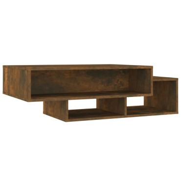 vidaXL Τραπεζάκι Σαλονιού Καπνιστή Δρυς 105x55x32cm Επεξεργ. Ξύλο 1 τεμ.