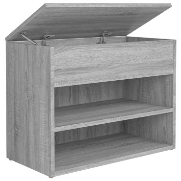 vidaXL Παπουτσοθήκη Γκρι Sonoma 60x30x45cm από Επεξεργασμένο Ξύλο