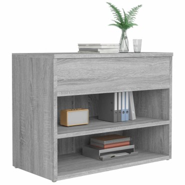 vidaXL Παπουτσοθήκη Γκρι Sonoma 60x30x45cm από Επεξεργασμένο Ξύλο