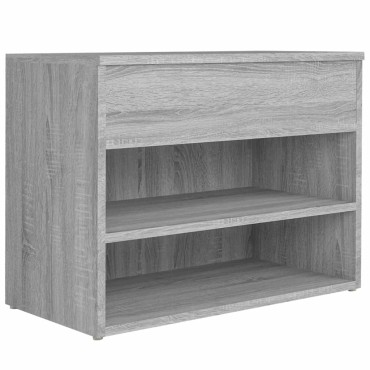 vidaXL Παπουτσοθήκη Γκρι Sonoma 60x30x45cm από Επεξεργασμένο Ξύλο