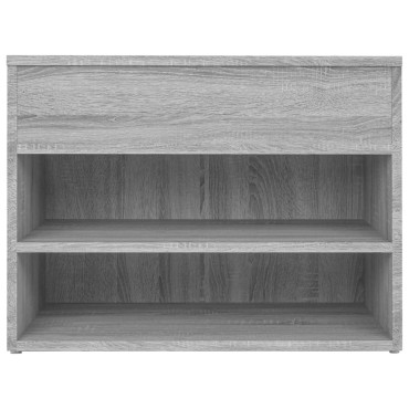 vidaXL Παπουτσοθήκη Γκρι Sonoma 60x30x45cm από Επεξεργασμένο Ξύλο