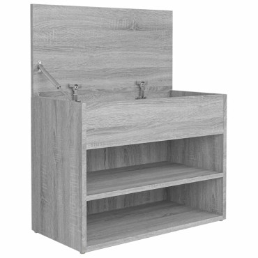 vidaXL Παπουτσοθήκη Γκρι Sonoma 60x30x45cm από Επεξεργασμένο Ξύλο
