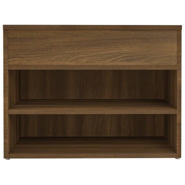 vidaXL Παπουτσοθήκη Καφέ Δρυς 60x30x45cm από Επεξεργασμένο Ξύλο