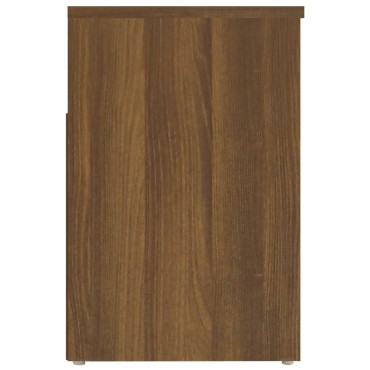 vidaXL Παπουτσοθήκη Καφέ Δρυς 60x30x45cm από Επεξεργασμένο Ξύλο