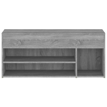 vidaXL Παπουτσοθήκη Γκρι Sonoma 105x30x45cm από Επεξεργασμένο Ξύλο