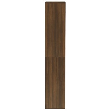 vidaXL Παπουτσοθήκη Καφέ Δρυς 54x34x183cm από Επεξεργασμένο Ξύλο
