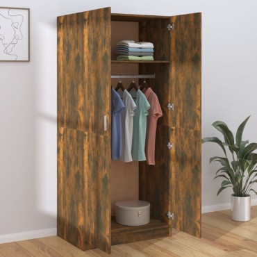 vidaXL Ντουλάπα Καπνιστή Δρυς 80x52x180cm από Επεξεργασμένο Ξύλο 1 τεμ.