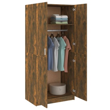 vidaXL Ντουλάπα Καπνιστή Δρυς 80x52x180cm από Επεξεργασμένο Ξύλο 1 τεμ.