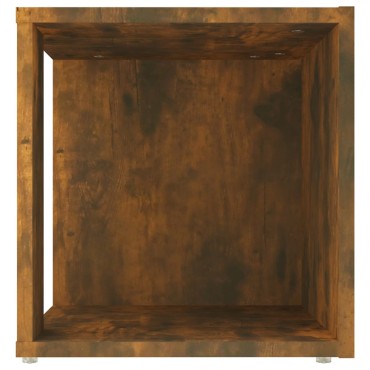 vidaXL Τραπέζι Βοηθητικό Καπνιστή Δρυς 33x33x34,5cm Επεξεργ. Ξύλο