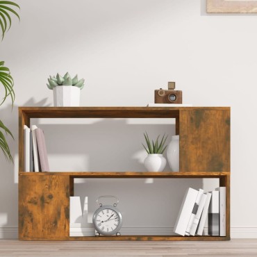 vidaXL Βιβλιοθήκη Καπνιστή Δρυς 100x24x63cm από Επεξεργασμένο Ξύλο 1 τεμ.