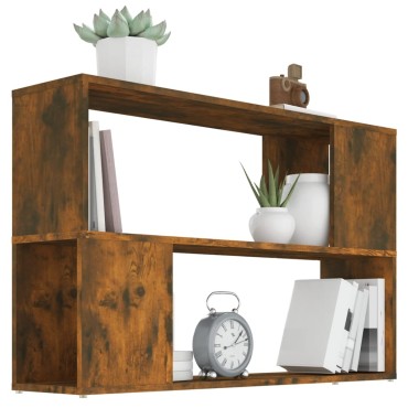 vidaXL Βιβλιοθήκη Καπνιστή Δρυς 100x24x63cm από Επεξεργασμένο Ξύλο 1 τεμ.