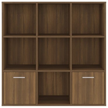 vidaXL Βιβλιοθήκη Καφέ Δρυς 98x30x98cm 1 τεμ.