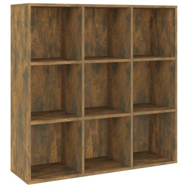 vidaXL Βιβλιοθήκη Καπνιστή Δρυς 98x29x97,5cm 1 τεμ.