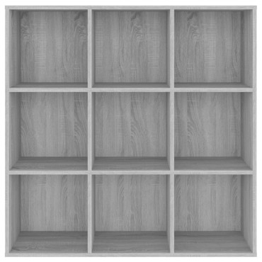 vidaXL Βιβλιοθήκη Γκρι Sonoma 98x29x97,5cm 1 τεμ.