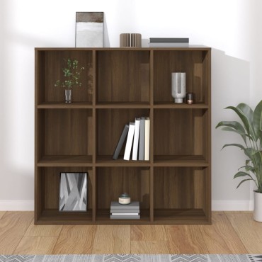 vidaXL Βιβλιοθήκη Καφέ Δρυς 98x29x97,5cm 1 τεμ.