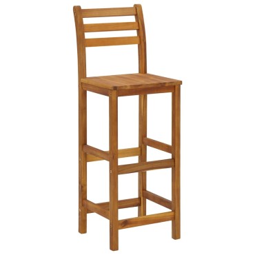 vidaXL Σκαμπό Μπαρ 8 τεμ. από Μασίφ Ξύλο Ακακίας 36x36cm