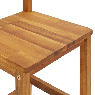 vidaXL Σκαμπό Μπαρ 8 τεμ. από Μασίφ Ξύλο Ακακίας 36x36cm