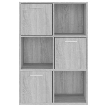 vidaXL Ντουλάπι Αποθήκευσης Γκρι Sonoma 60x29,5x90cm 1 τεμ.